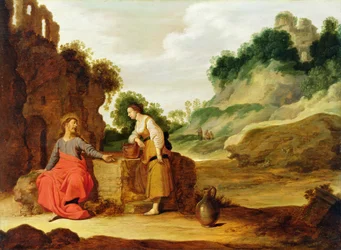 Christus en de vrouw van Samaria, 1635